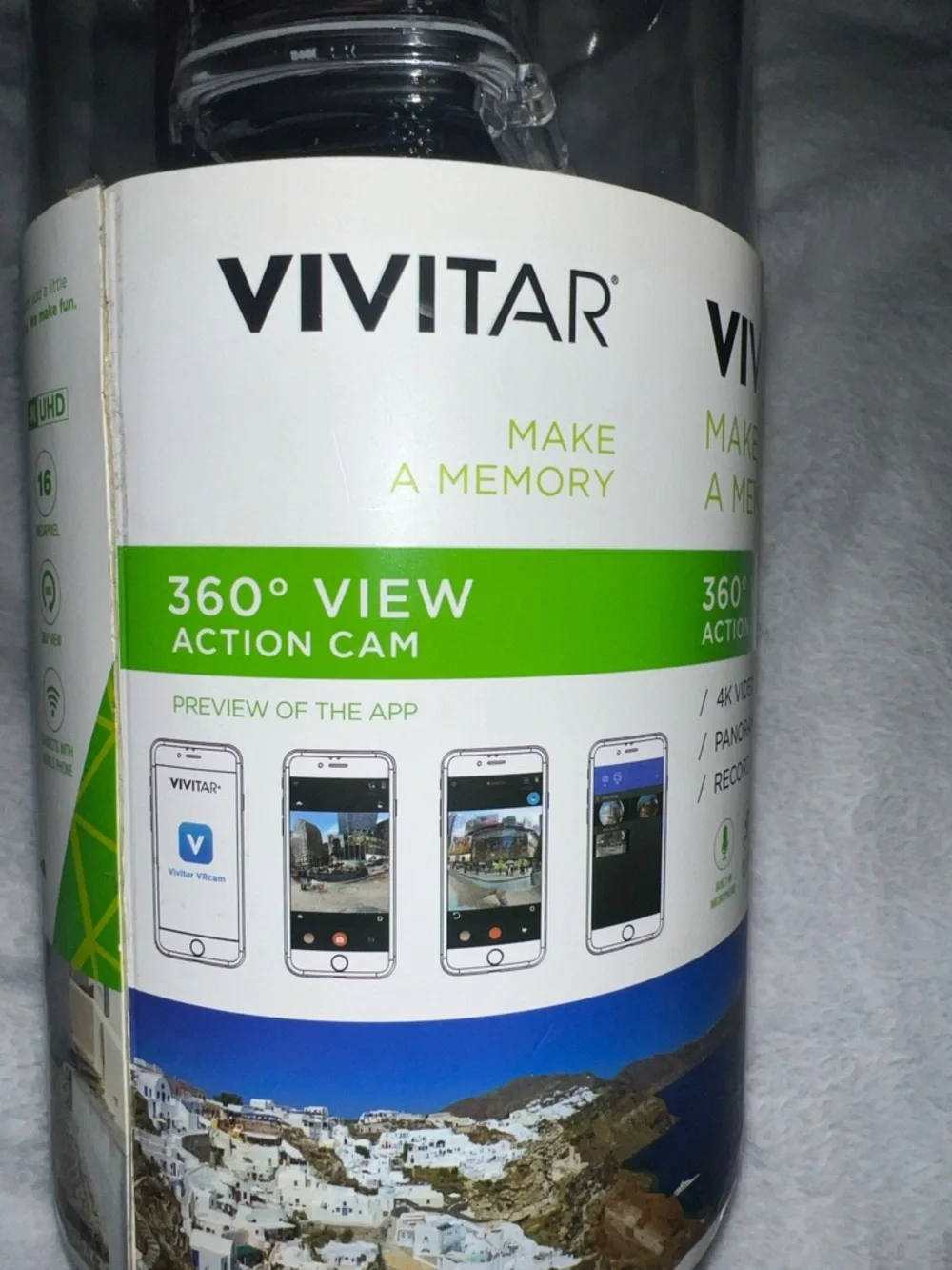 VIVITAR 360° View Action Cam - Black